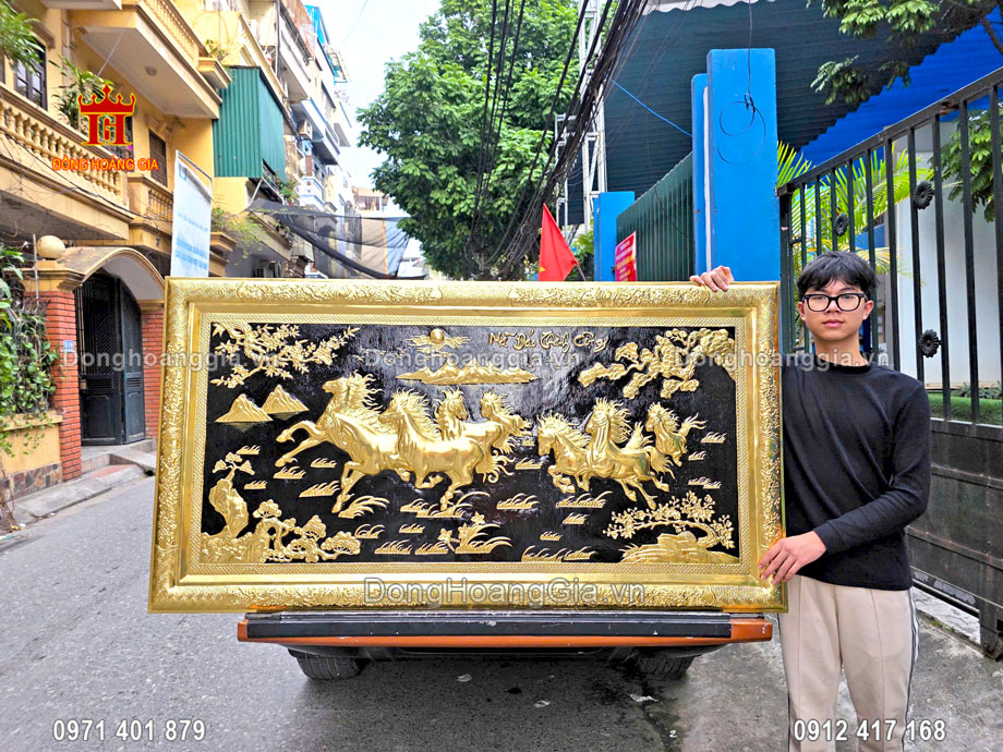 Tranh mã đáo thành công bằng đồng bàn giao cho khách hàng